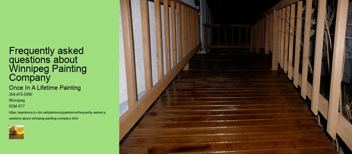 Frequently asked questions about Winnipeg Painting Company