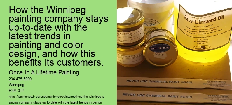 How the Winnipeg painting company stays up-to-date with the latest trends in painting and color design, and how this benefits its customers.