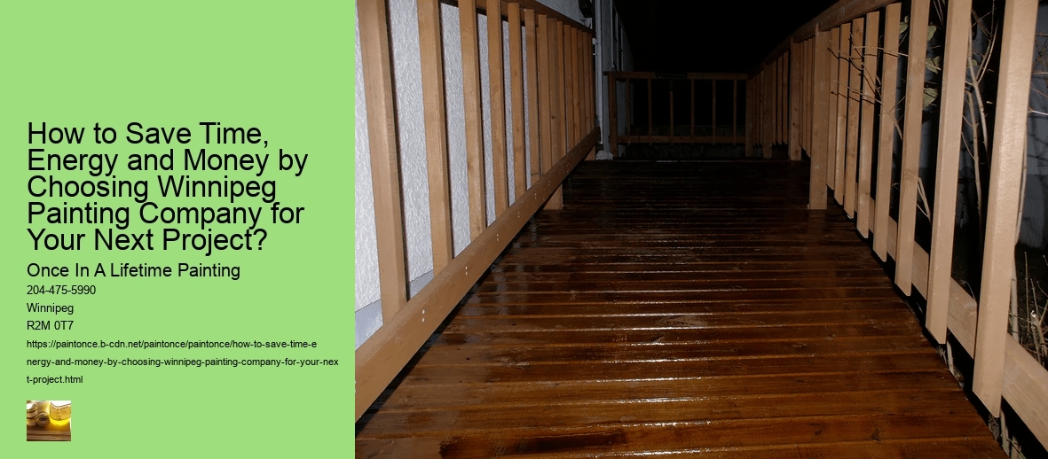 How to Save Time, Energy and Money by Choosing Winnipeg Painting Company for Your Next Project?