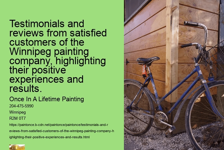 Testimonials and reviews from satisfied customers of the Winnipeg painting company, highlighting their positive experiences and results.