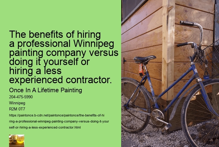 The benefits of hiring a professional Winnipeg painting company versus doing it yourself or hiring a less experienced contractor.