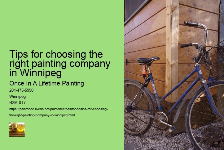 Tips for choosing the right painting company in Winnipeg
